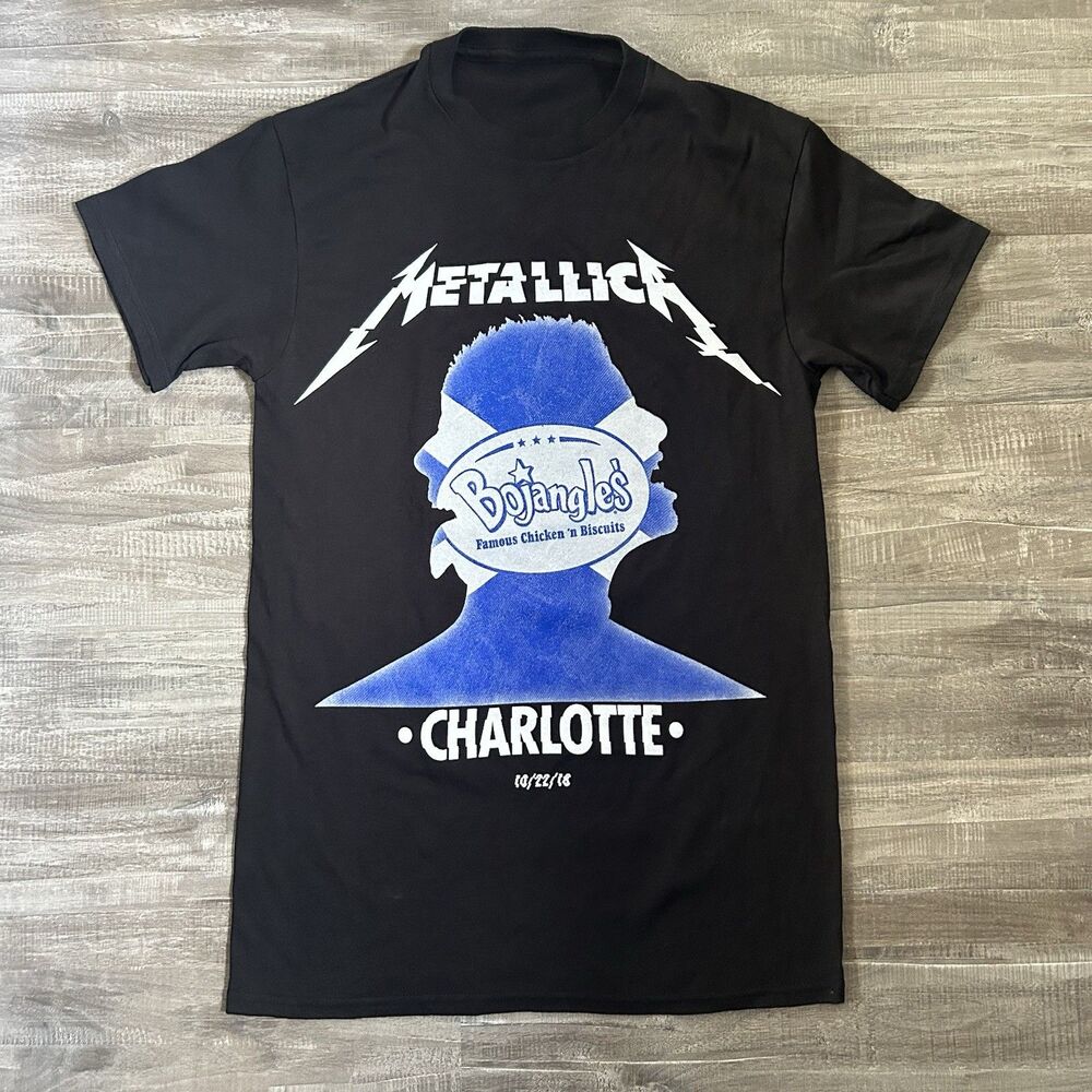 Rare Metallica Bojangles Concert T Shirt Size S Charlotte 10/22/18 2018